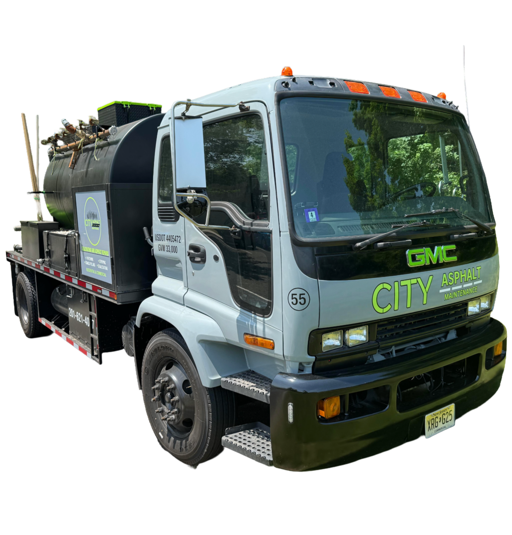 City Asphalt Maintenance sealcoating truck