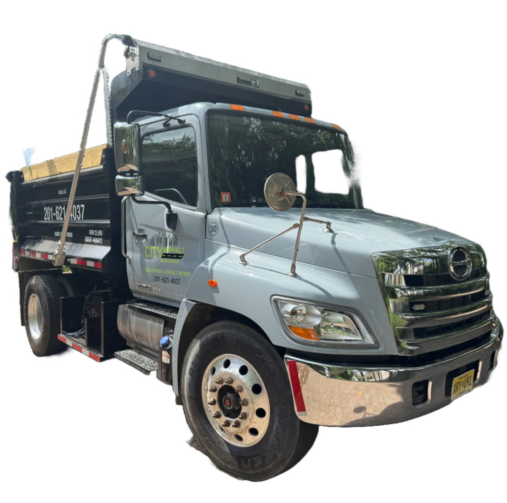 City Asphalt Maintenance dump truck